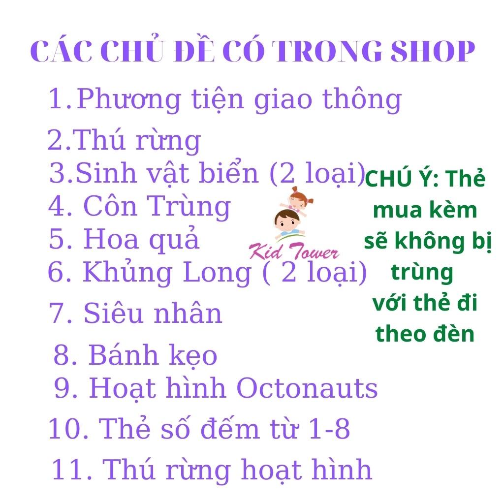 Đèn pin chiếu hình cho bé 24 hình động vật sắc nét