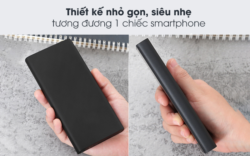 Pin Sạc Dự Phòng Tích Hợp Sạc Không Dây 10000mAh - Thiết Kế Mỏng Nhẹ Tiện Lợi - Sạc Nhanh Nhiều Thiết Bị Cho Nhiều Dòng Điện, An Toàn