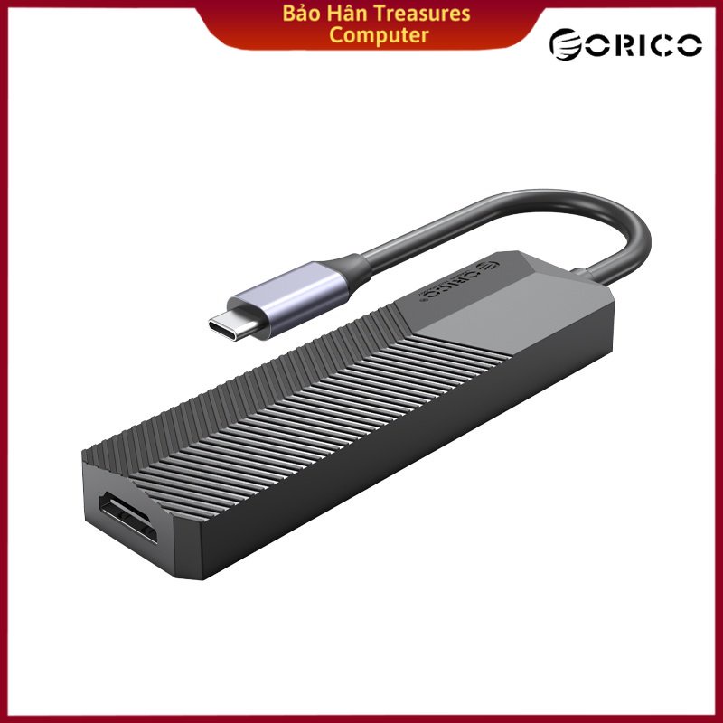 Đế Cắm Đa Năng 5 Trong 1 Cổng Type C Orico MDK-5P-BK-BP Hàng Chính Hãng
