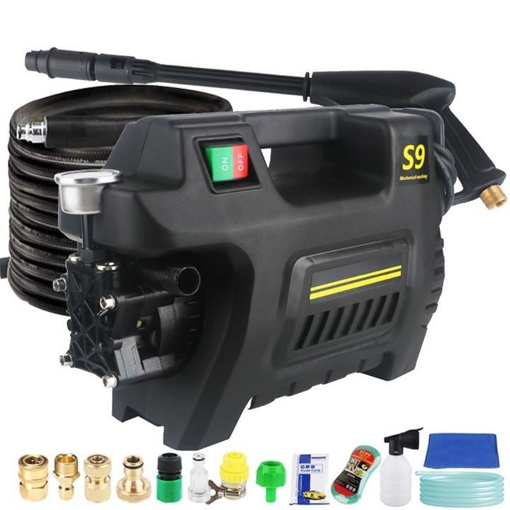 Máy rửa xe ô tô, xe máy cao áp, áp lực cao, máy phun rửa xe, tưới vườn