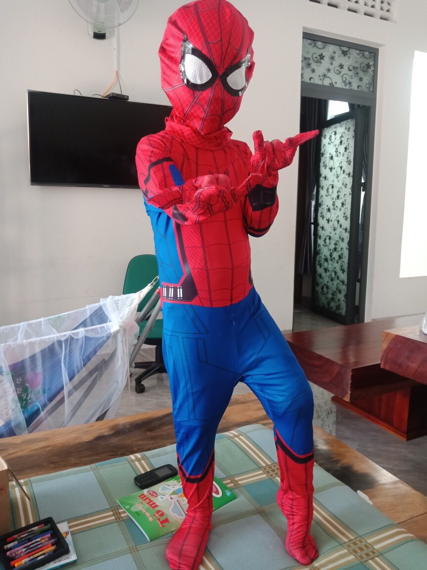 Bộ hóa trang người nhện liền thân Homecoming cho bé trai