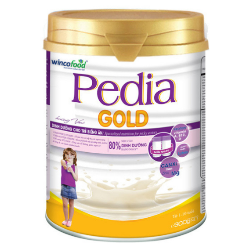 Sữa non Wincofood Pedia Gold 850g chăm sóc trẻ biếng ăn