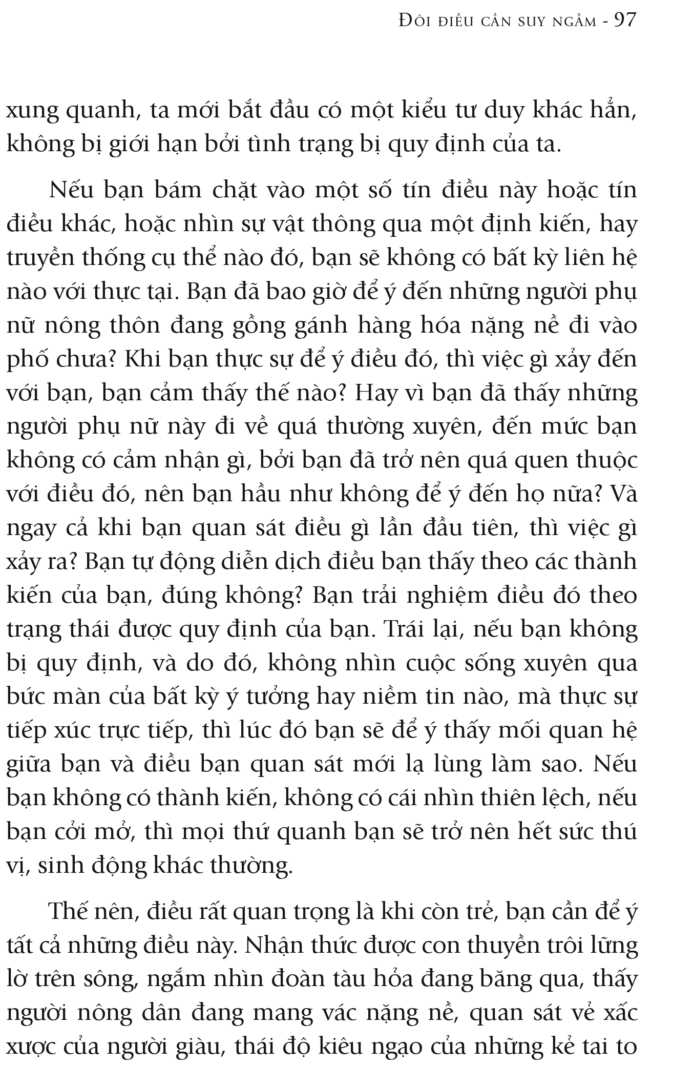 Đôi Điều Cần Suy Ngẫm