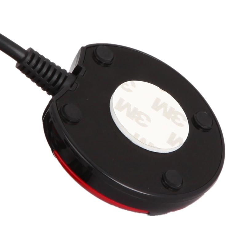 Computer Switch Power Supply on/off Reset HDD Push Round big Button Switch with 160cm Cable Bracket For Desktop PC Computer Host