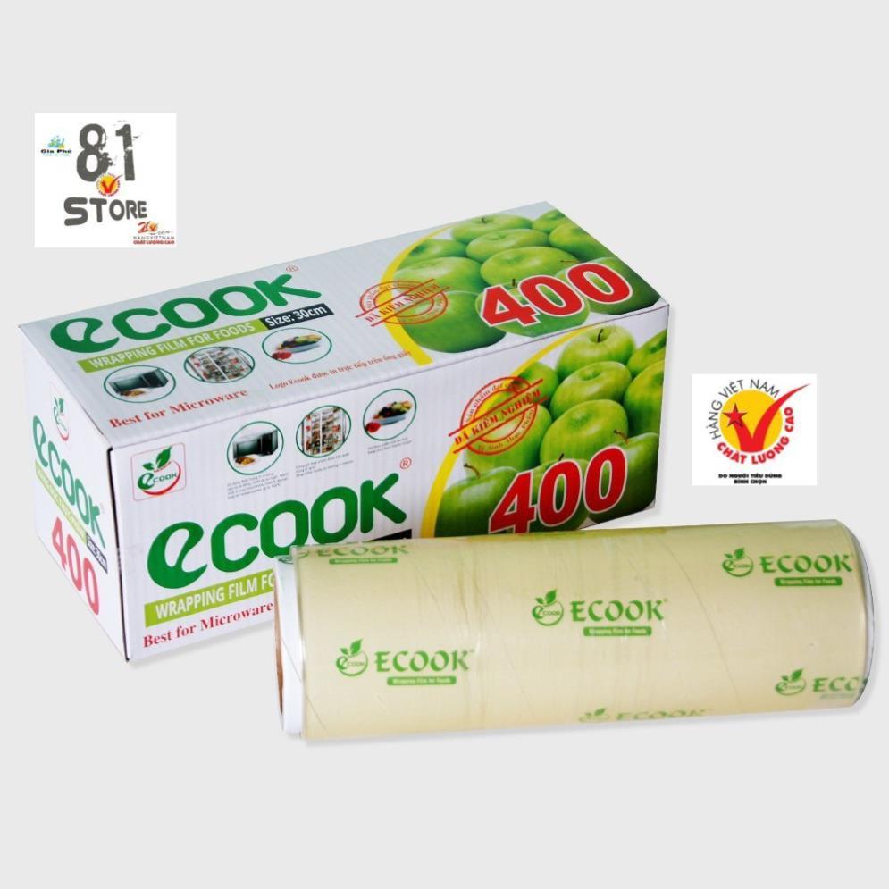 Màng bọc thực phẩm PE CHÍNH HÃNG ECOOK E400 (Hàng VN chất lượng cao)