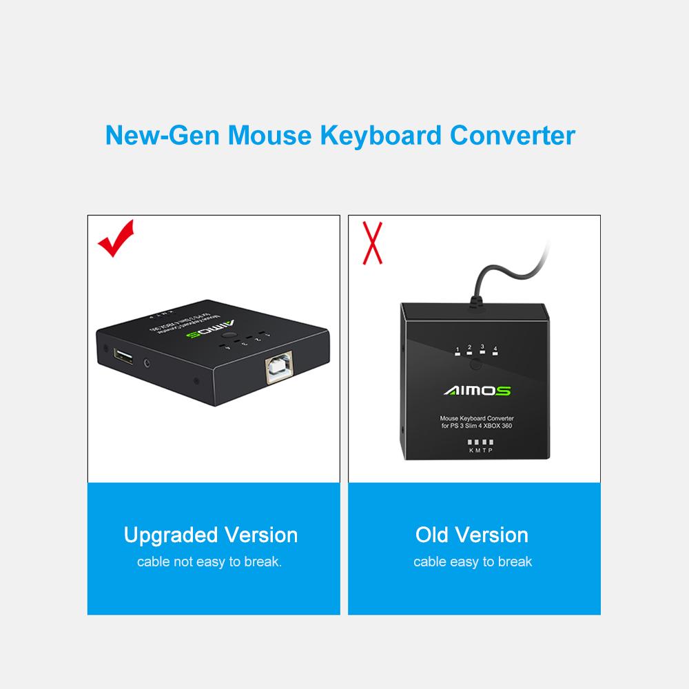 Mouse Keyboard Converter USB Station Replacement for PS3/PS4/XBOX 360/XBOX ONE