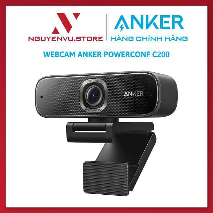 Webcam Anker PowerConf C200 2K - Hàng Chính Hãng