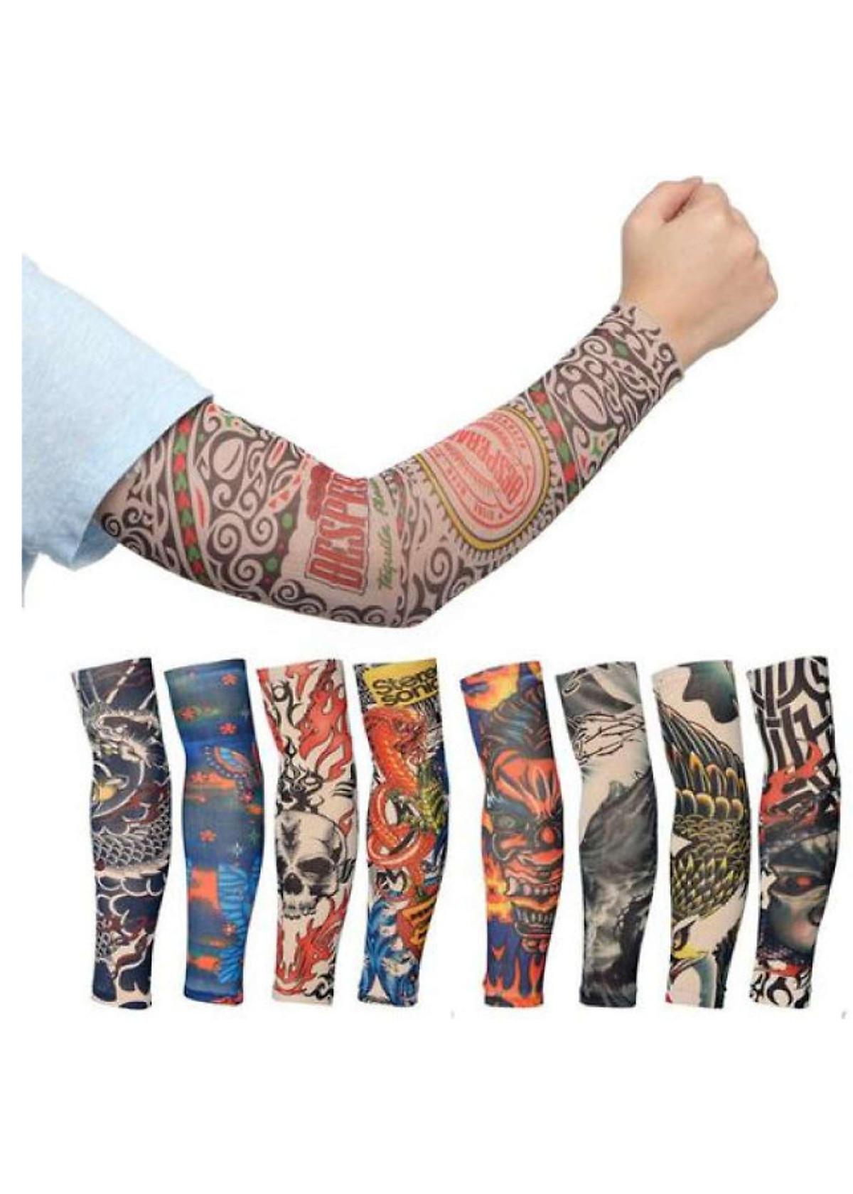 Bộ 2 Găng tay hình xăm tattoo (Mẫu ngẫu nhiên)