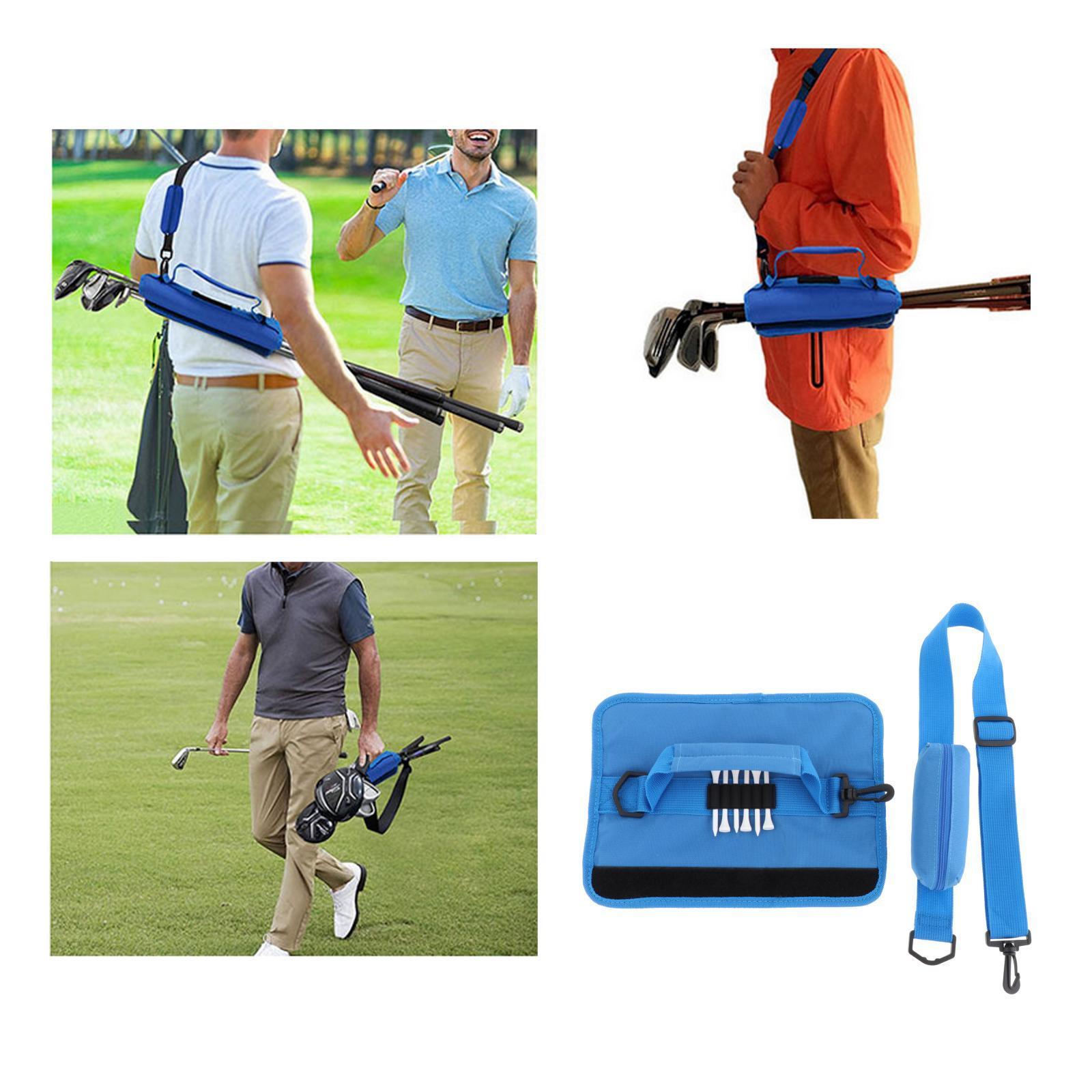 Golf Club  with Ball Pouch Course Training Case Mini Carrier Black