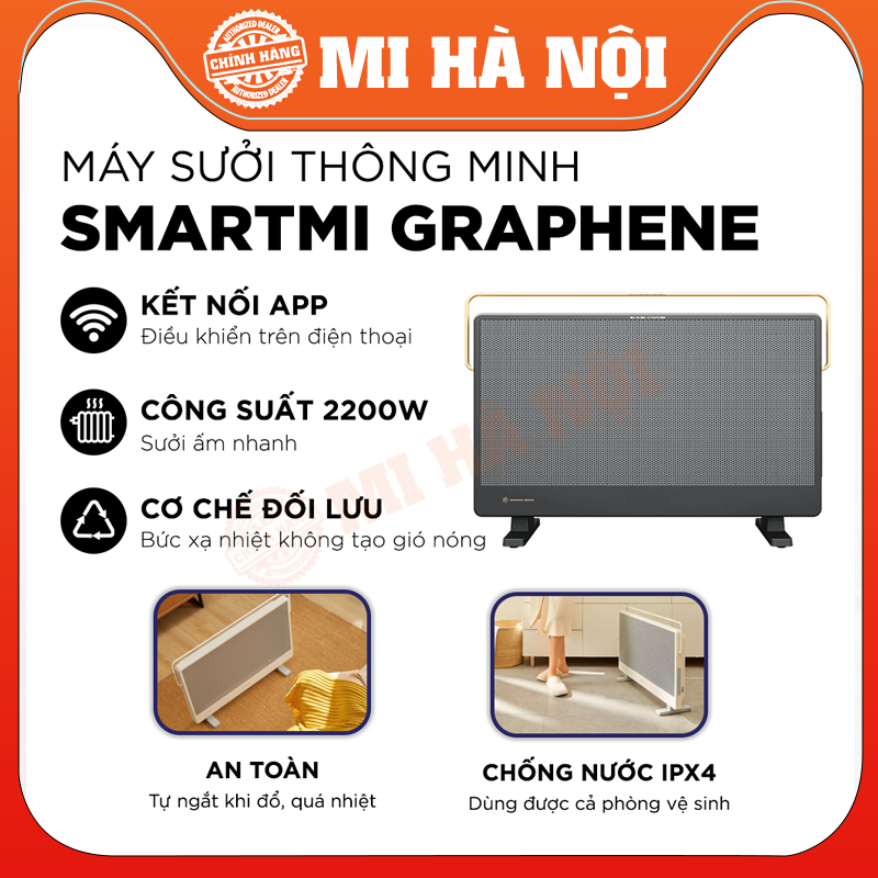 Máy sưởi thông minh Smartmi Graphene GR-H - Hàng chính hãng