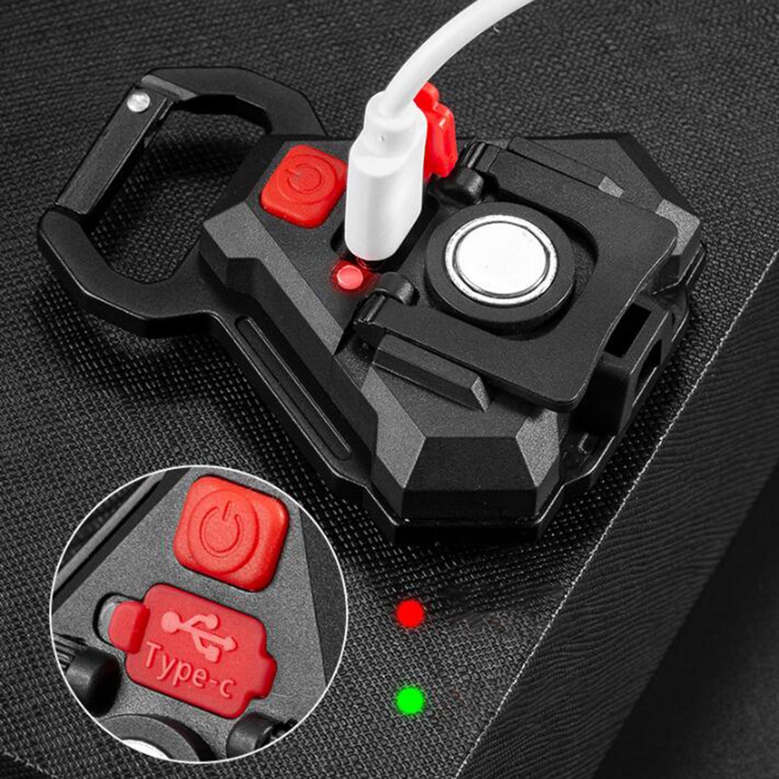 COB Keychain Flashlight Bottle Opener Lamp Rechargeable Outdoor without