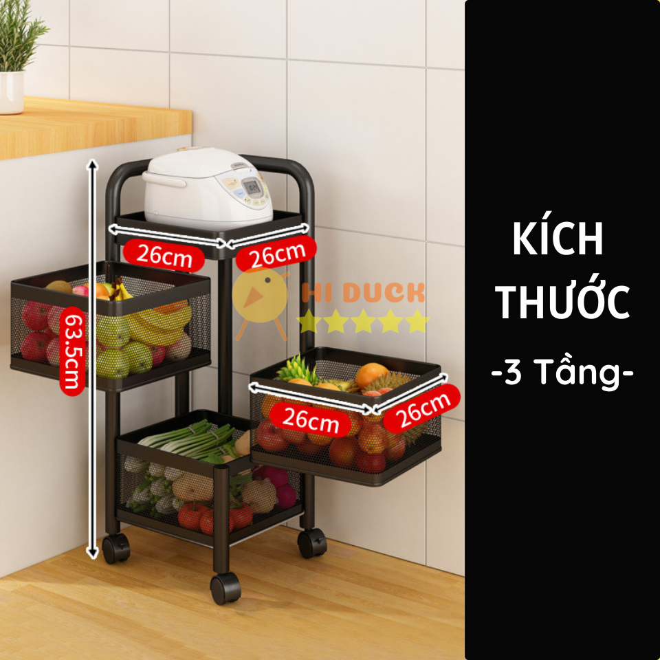 Kệ Xoay Vuông 360 Độ Tiện Ích, Chất Liệu Thép Carbon Siêu Bền, Tiết Kiệm Không Gian Thông Minh