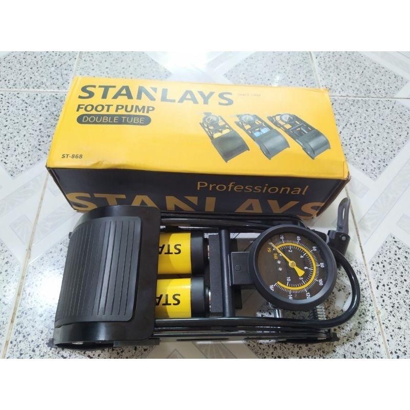Bơm đạp chân stanlays 2 ống chính hãng