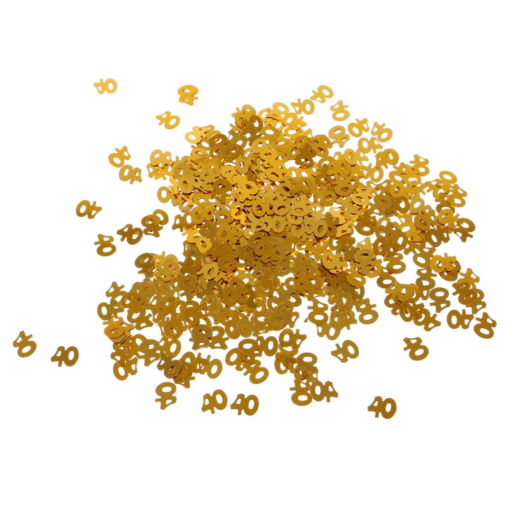 Table Confetti Age Birthday Party Wedding Anniversary Table Confetti Gold