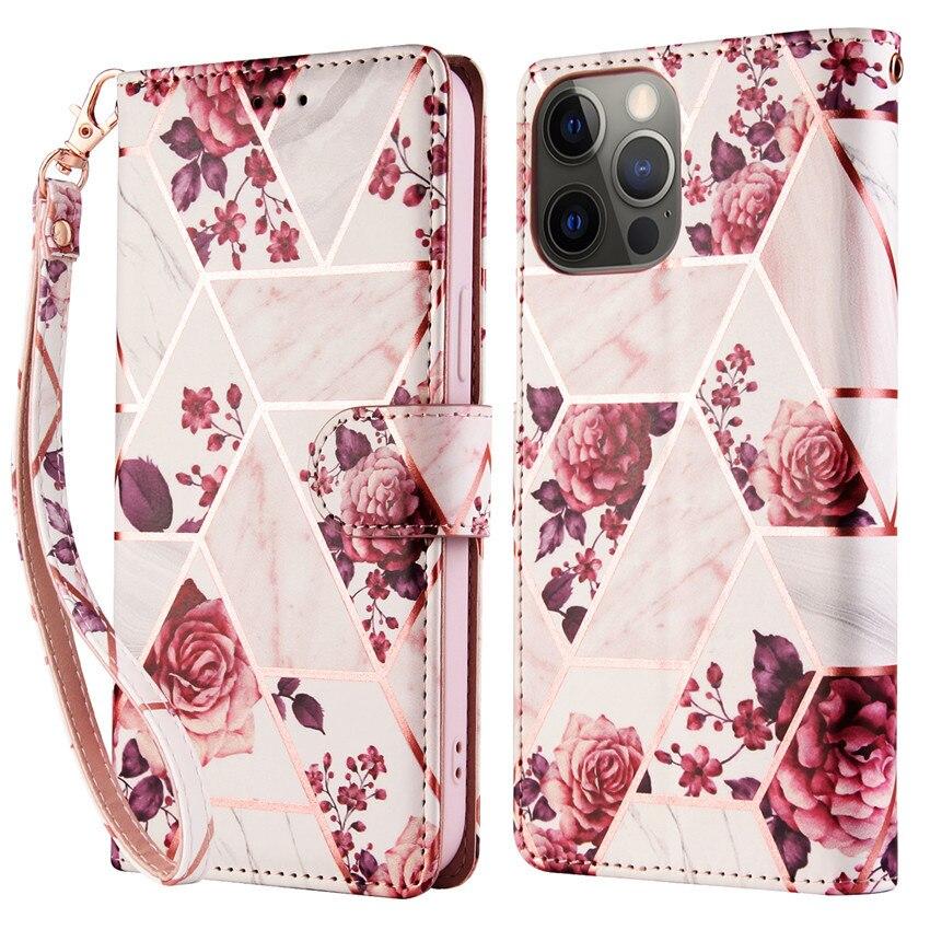 Bao Da Nắp Gập In Họa Tiết Đá Cẩm Thạch Thời Trang Cho Samsung Galaxy A10 A20 A30 A40 A50 A70 A30S A50S A20S S