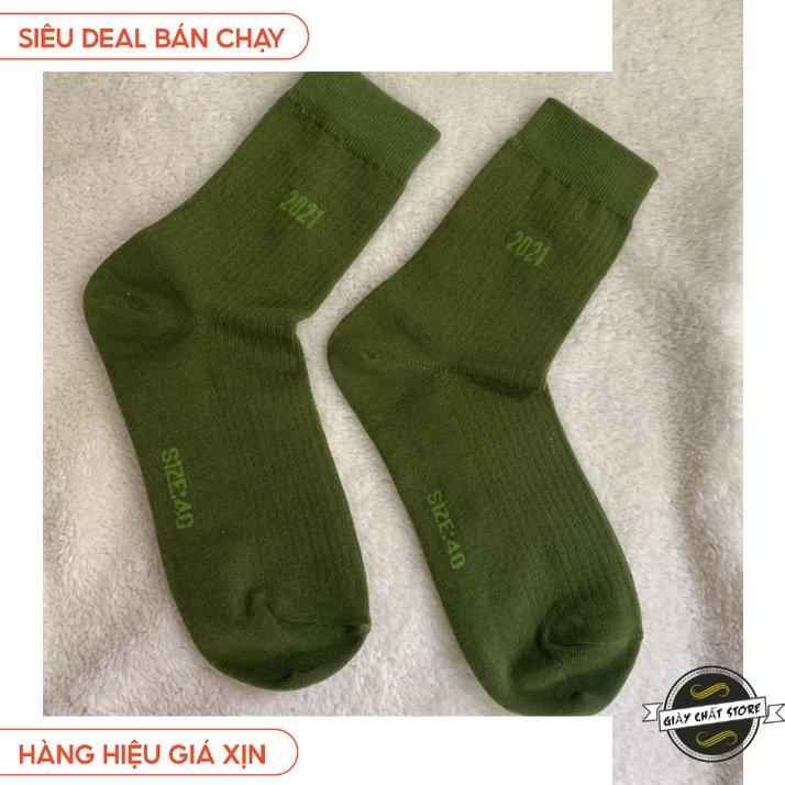 Tất chân nam cổ cao bắp chân - Chất liệu cotton thoáng mát - thấm hút mồ hôi- chống hôi chân MÃ SQ1