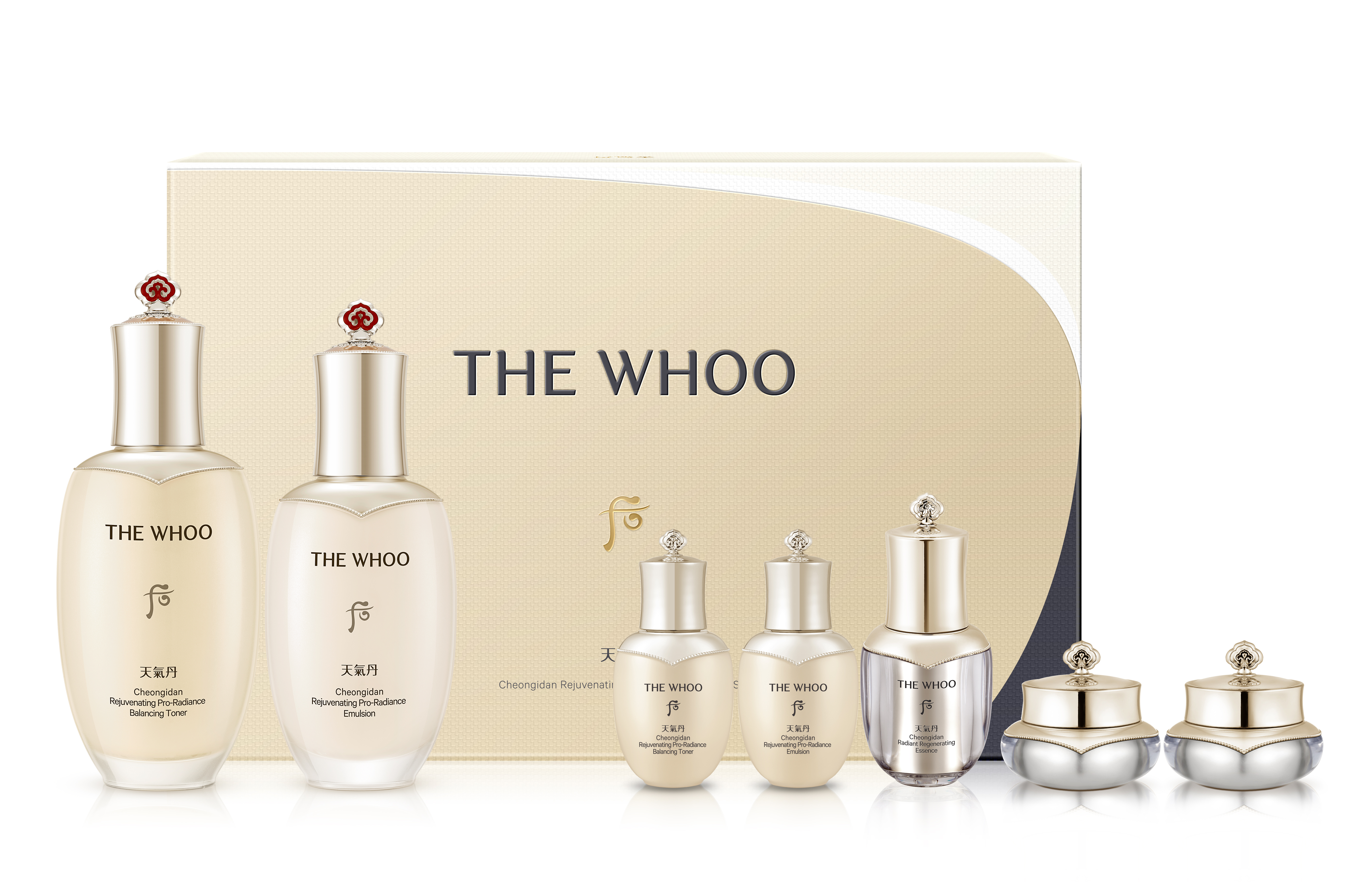 Bộ tái sinh làn da phiên bản nâng cấp The Whoo Cheongidan Rejuvenating Pro-radiance 2pcs Set