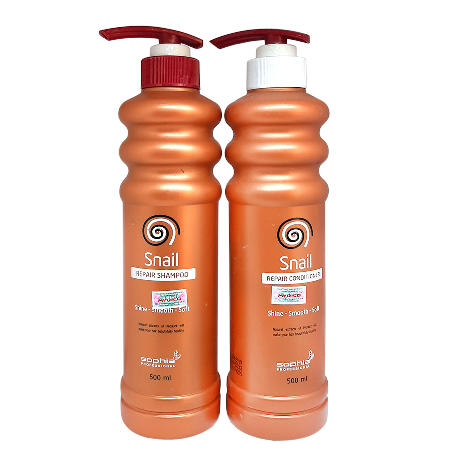 Dầu Gội Siêu Phục Hồi &amp; Lưu Hương Sophia Profesional Snail Repair Shampoo Hàn Quốc 500ml tặng kèm móc khoá