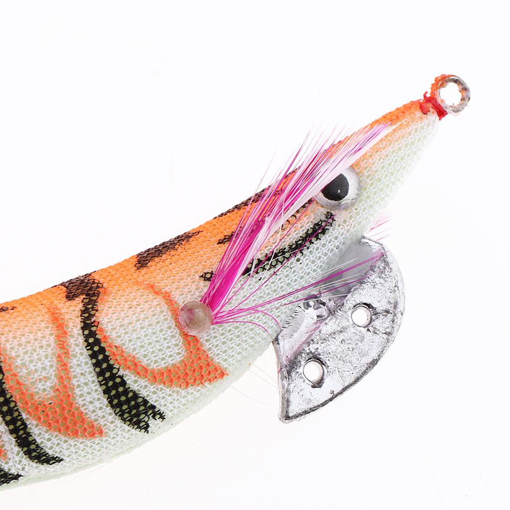 Silicone Simulation Noctilucent Soft Prawn Shrimp Fishing Lure Hook Bait