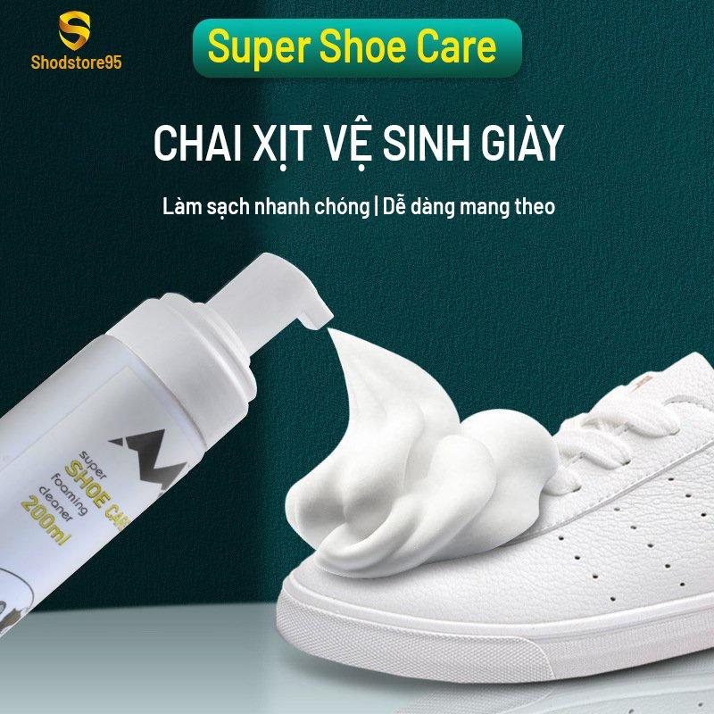 Chai xịt bọt vệ sinh giày , vệ sinh giày sneaker, đồ da, ghế nỉ, sofa - tặng bàn chải