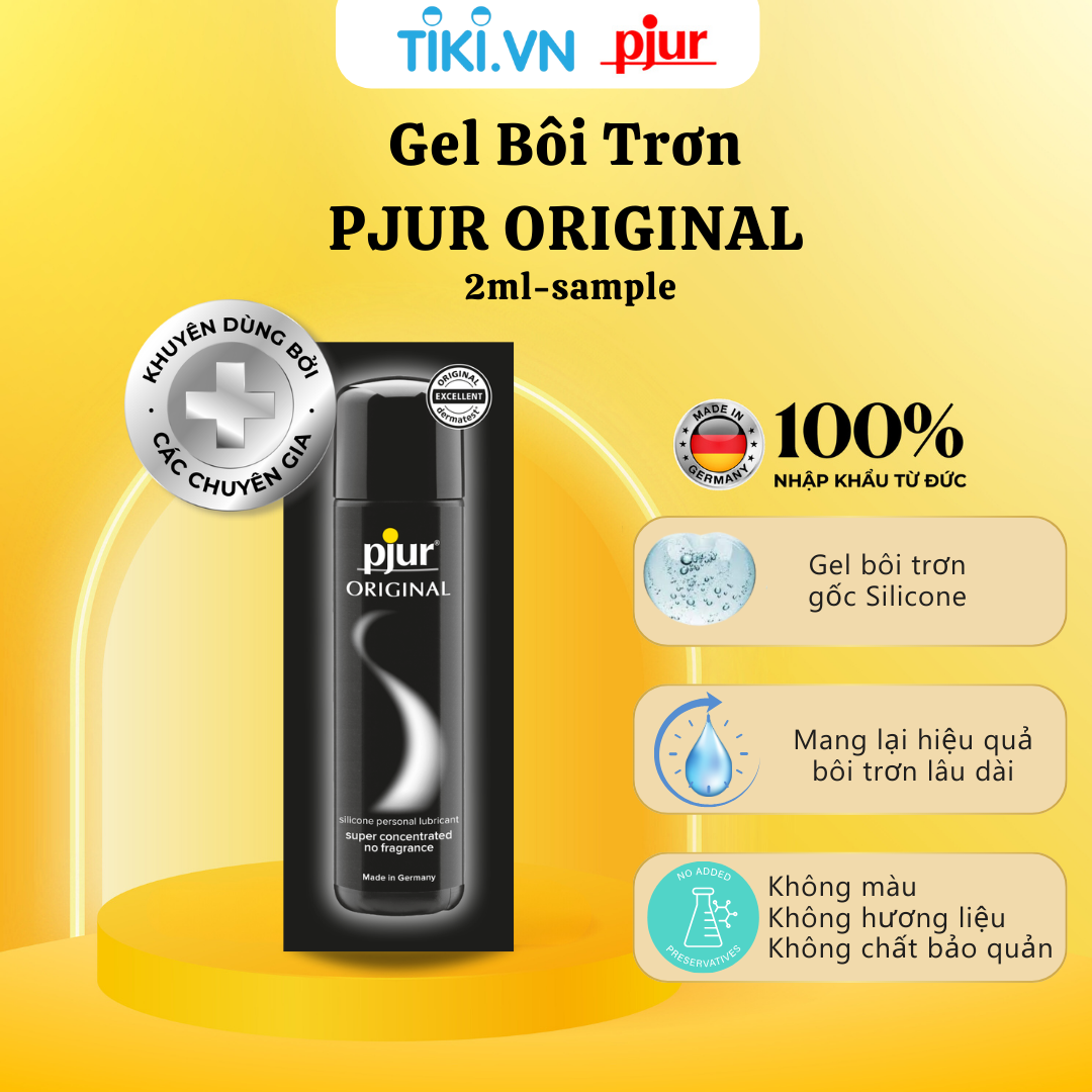 Gel bôi trơn silicone nam nữ Pjur Original túi 1.5ml đặc biệt dành cho làn da nhạy cảm an toàn lành tính