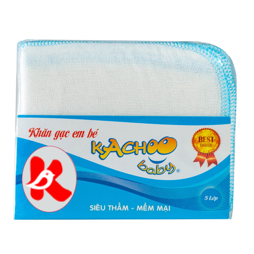 Khăn sữa 5 lớp cotton KACHOOBABY 26 x 31cm Mềm mịn, An Toàn Cho Làn Da Nhạy Cảm thấm hút dùng lau mặt, quàng cổ thấm sữa