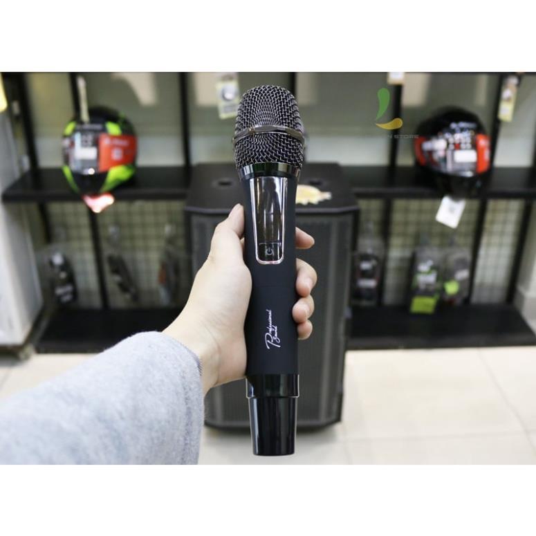 Loa Kéo Prosing W15 Super Micro Đen Nhám Hát Karaoke Hay, Thùng Gỗ Công Suất Lớn, Micro UHF