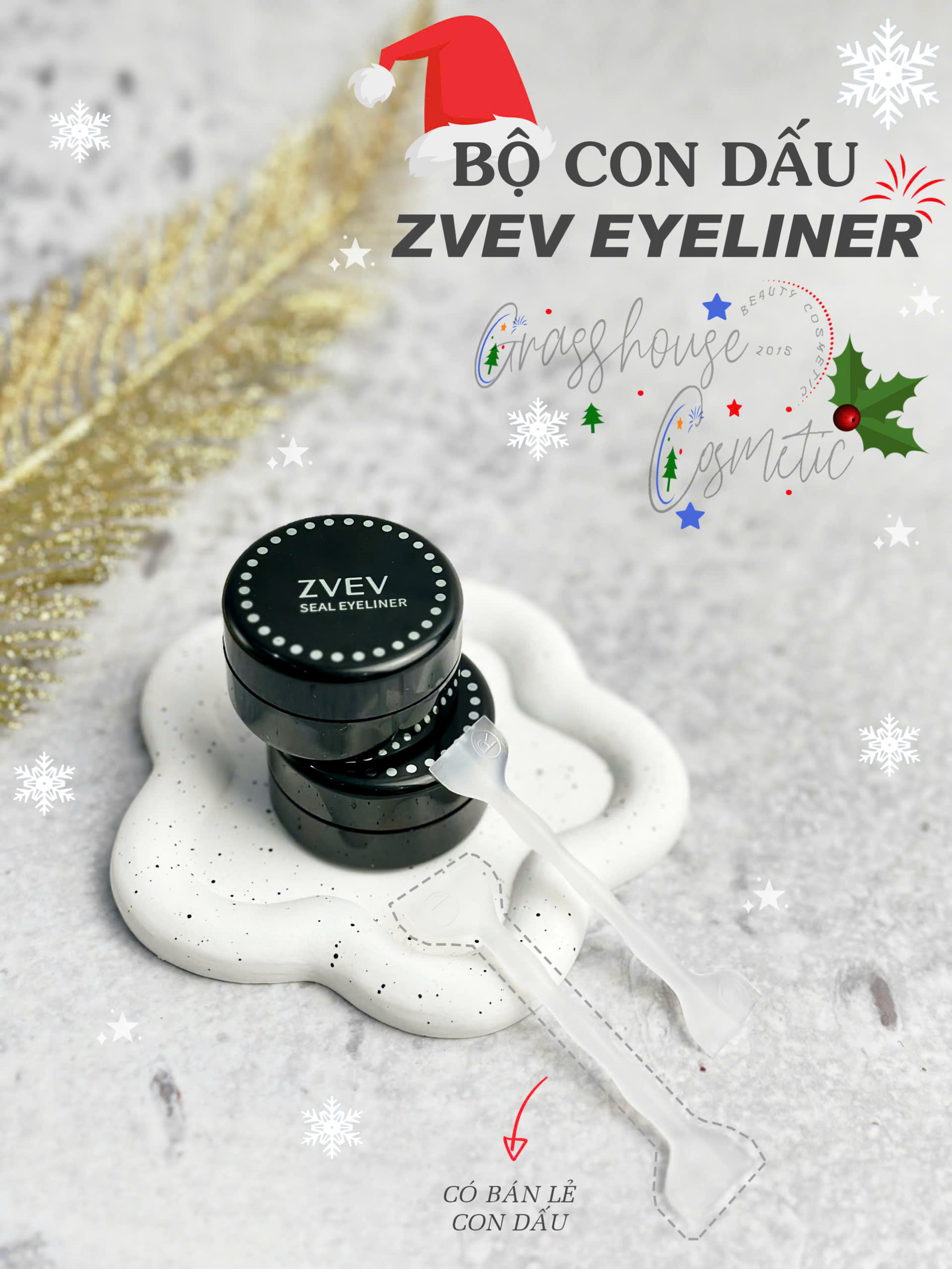 Cây silicon Khuôn in eyeliner 2 ĐẦU Khuôn kẻ mắt sử dụng mực in sắc nét chống nước lâu trôi nét đều dành cho người mới tập trang điểm - #CÂY SILICON &amp; MỰC