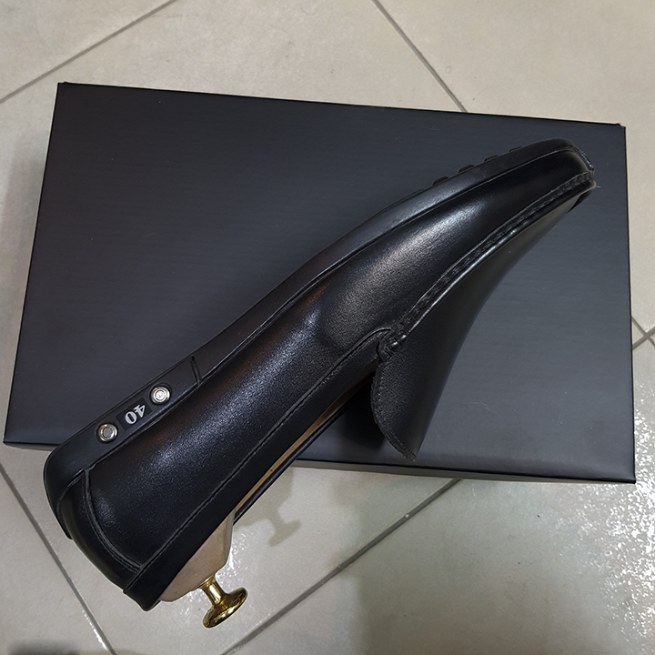 Giày Lười, Mọi Da Nam, Da Bò Mã GL-005