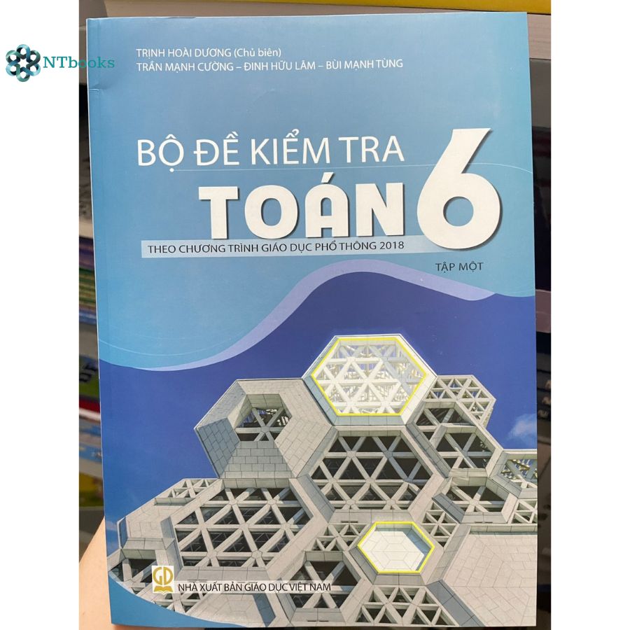 Combo 2 cuốn sách Bộ đề kiểm tra Toán 6 Tập 1 + Tập 2