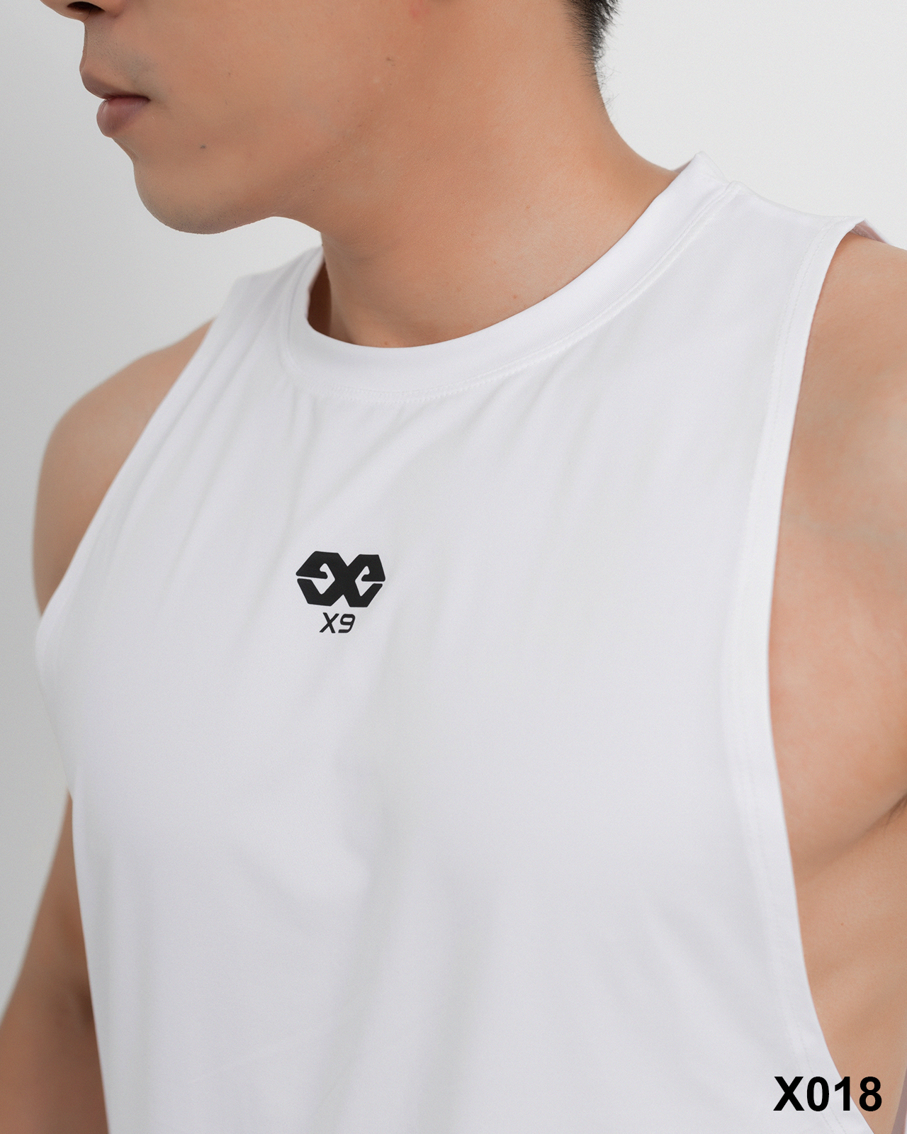 Áo Thun Tanktop Nam Rộng Nách Thể Thao Tập Gym Chạy Bộ Bóng Rổ - X9 Sportswear - X018