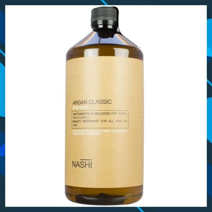 [+Tặng mũ trùm] DẦU GỘI PHỤC HỒI NASHI ARGAN DƯỠNG ẨM SUÔN MƯỢT 1000ML