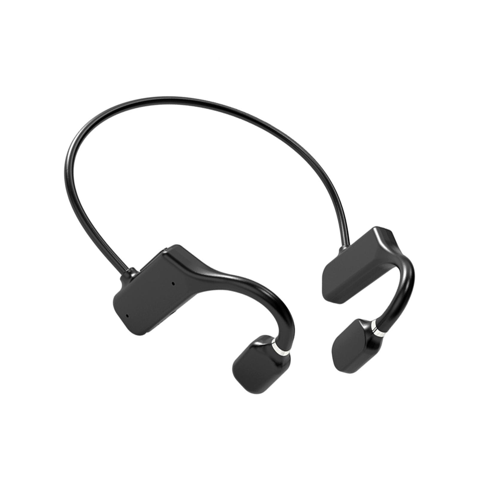 Bluetooth 5.1  Headphones Open-Ear Headset Waterproof Black
