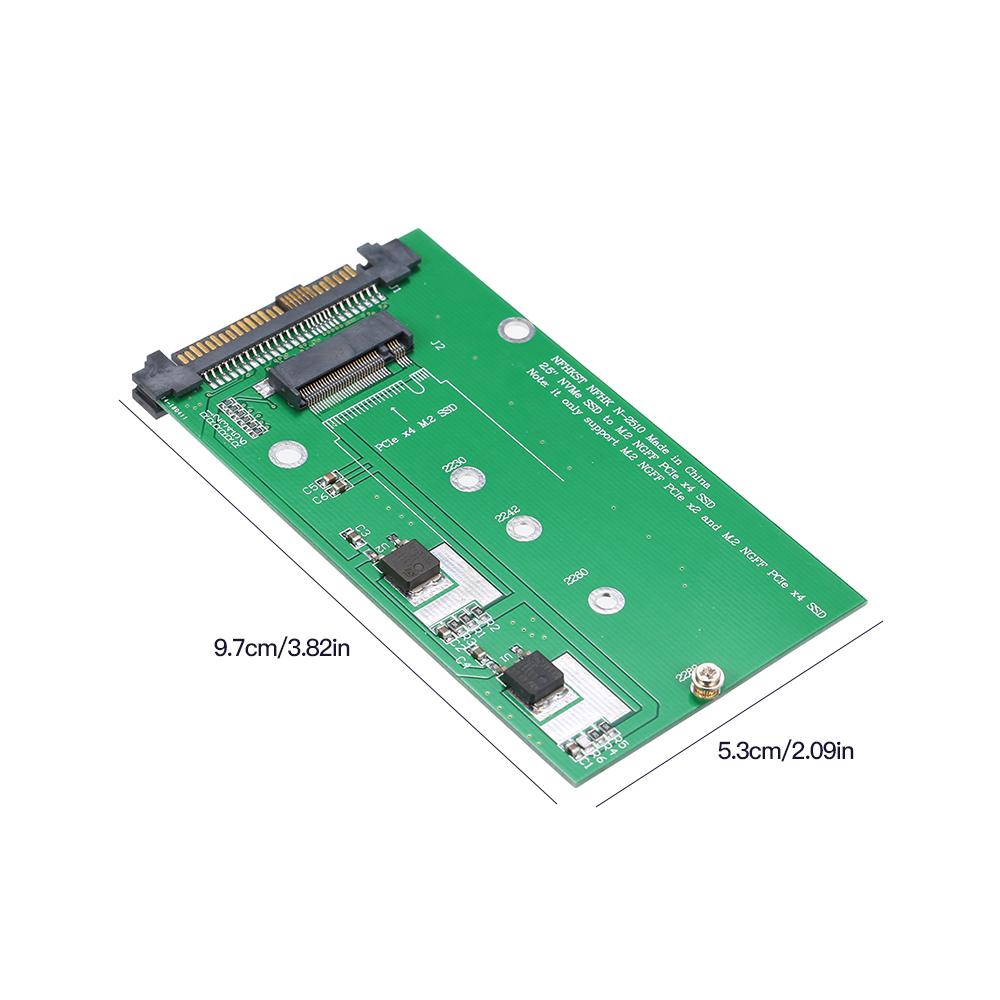 Thẻ chuyển đổi NVME sang NGFF M-KEY U.2 sang M.2 Giao diện PCI-E 4X và Nguồn cấp SATA