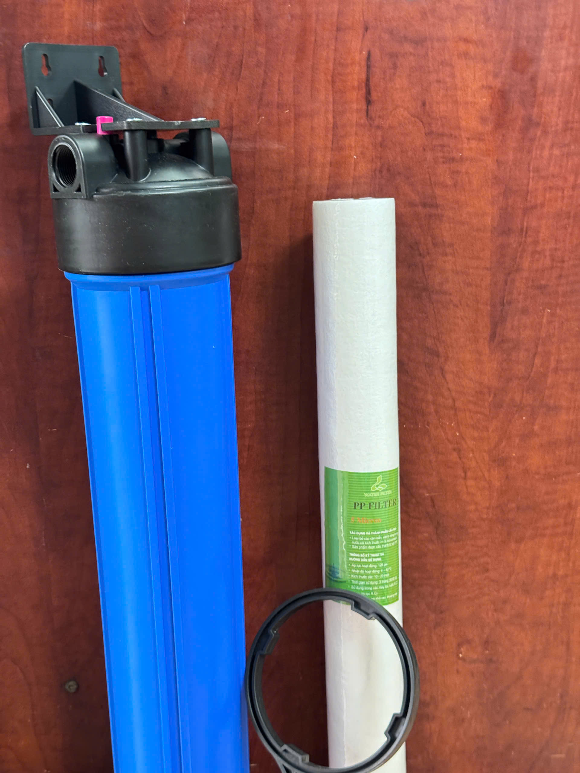 Cốc lọc đơn 20inch (phi 21 hoặc phi 27) (cốc xanh hoặc trắng) dùng lọc thô, lọc đầu nguồn