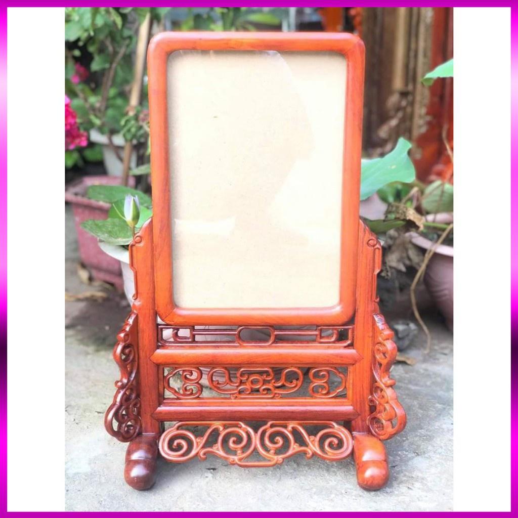Khung ảnh thờ chiện tròn, gỗ hương ta cực đẹp