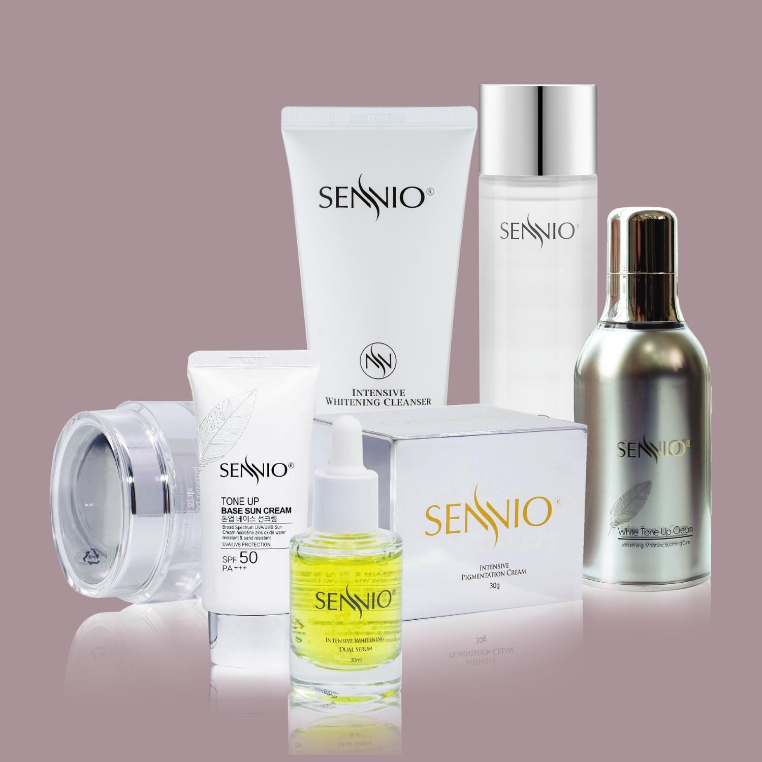 Bộ Mỹ Phẩm Làm Mờ Nám, Dưỡng Trắng Da Sennio 6 Sản Phẩm - SNO 820