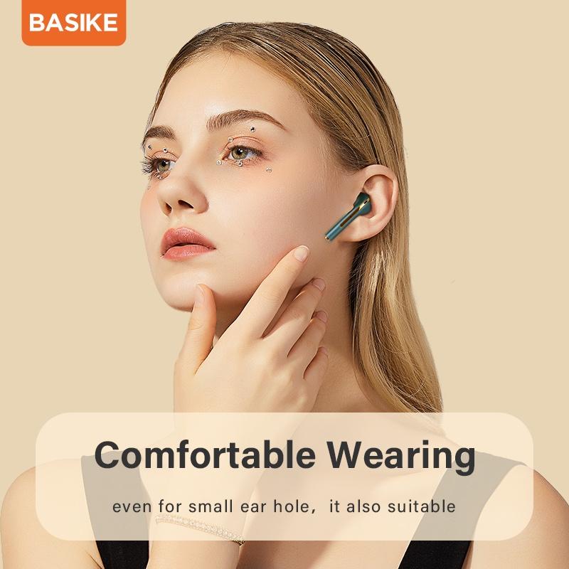 Tai nghe Bluetooth BASIKE TW11 TWS Không Dây 5.0 - Hàng Nhập Khẩu