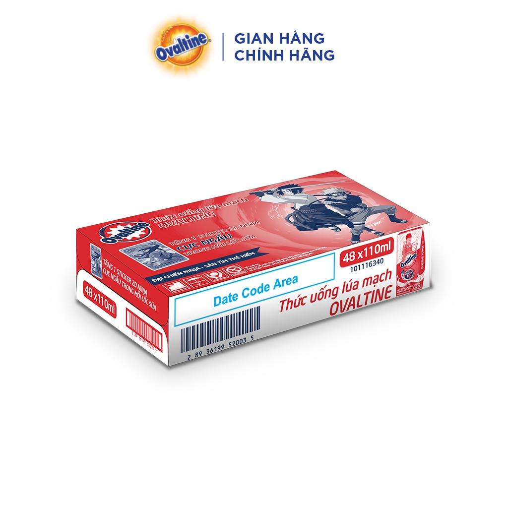 Thùng 48 hộp Thức uống lúa mạch hương vị sô-cô-la Ovaltine POWER (110ml x 48)