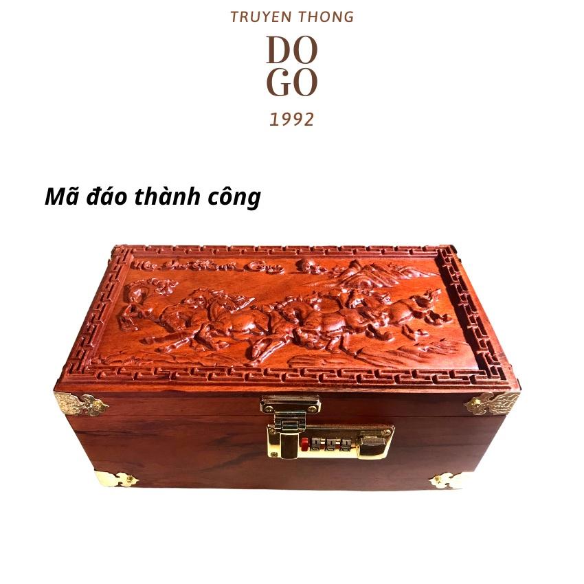 Hộp tiết kiệm gỗ Hương có khóa mật mã