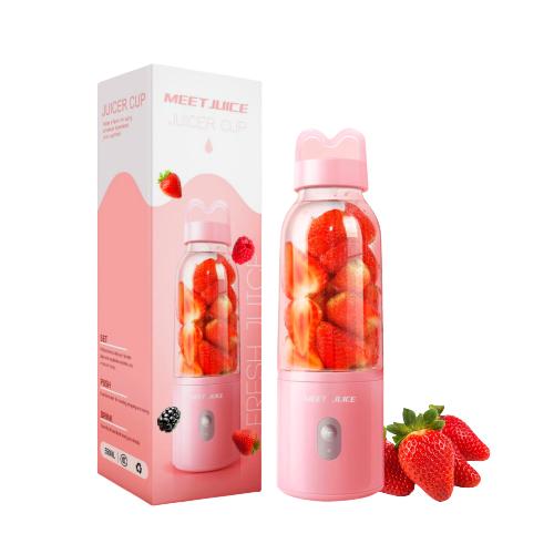 Máy Xay Sinh Tố Hoa Quả Trái Cây Mini Cầm Tay Meet Juice 500ml Cao Cấp