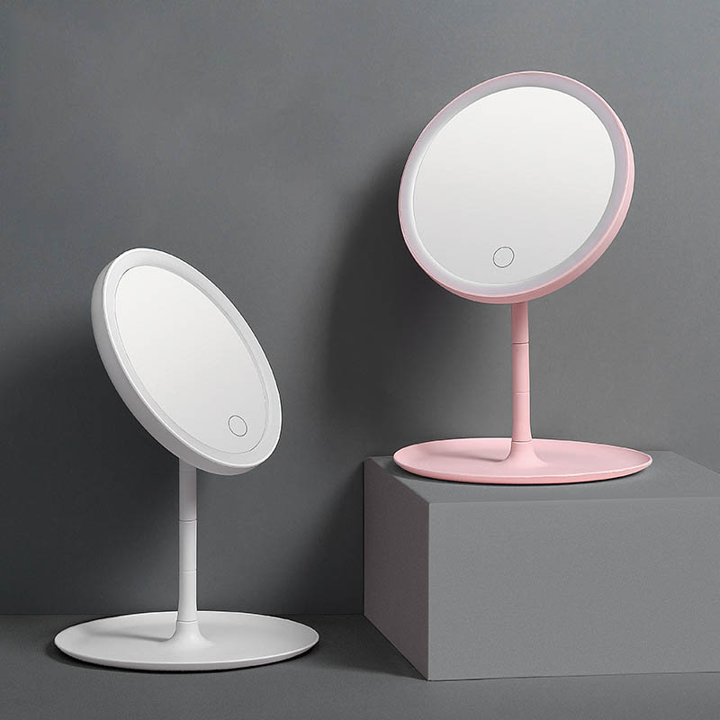 Gương Soi Đèn LED Đổi Màu 3 Màu Gương Trang Điểm Để Bàn