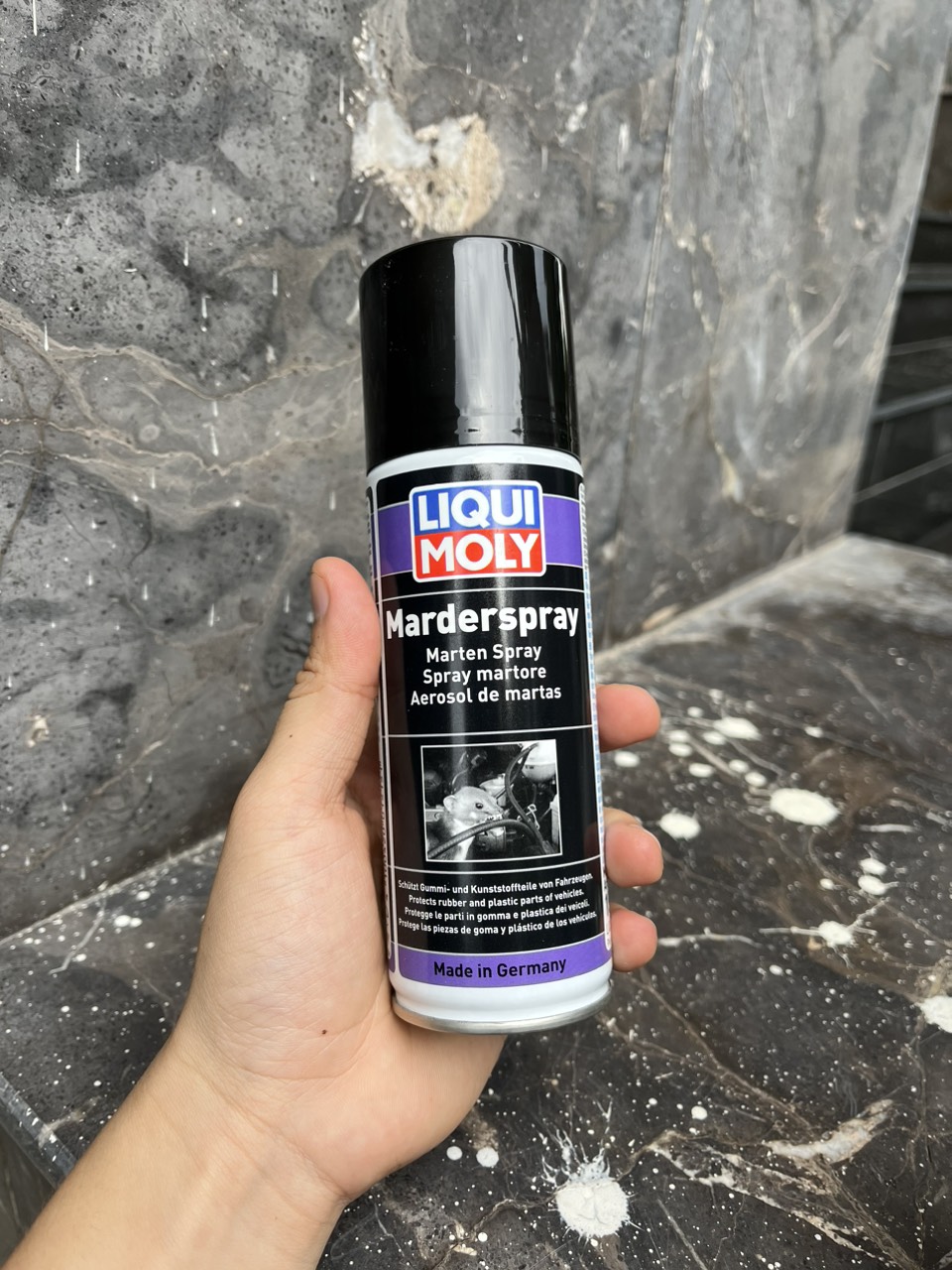 CHAI XỊT CHỐNG CHUỘT - ĐUỔI CHUỘT CHO XE Ô TÔ - XE MÁY LIQUI MOLY MARDER SPRAY 1515 - 200ML Made in Germany