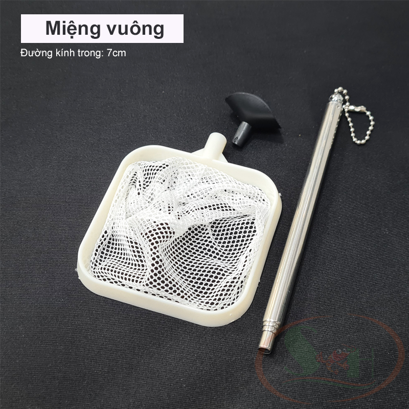 Vợt cá tép 3D nâng cấp linh động lưới cứng định hình giảm stress chống sốc cá tép thủy sinh