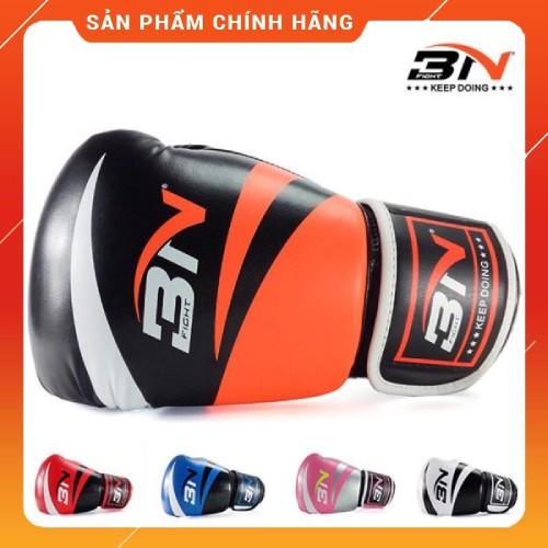 Freeship Găng tay boxing Bn tặng kèm túi đủ màu đủ size