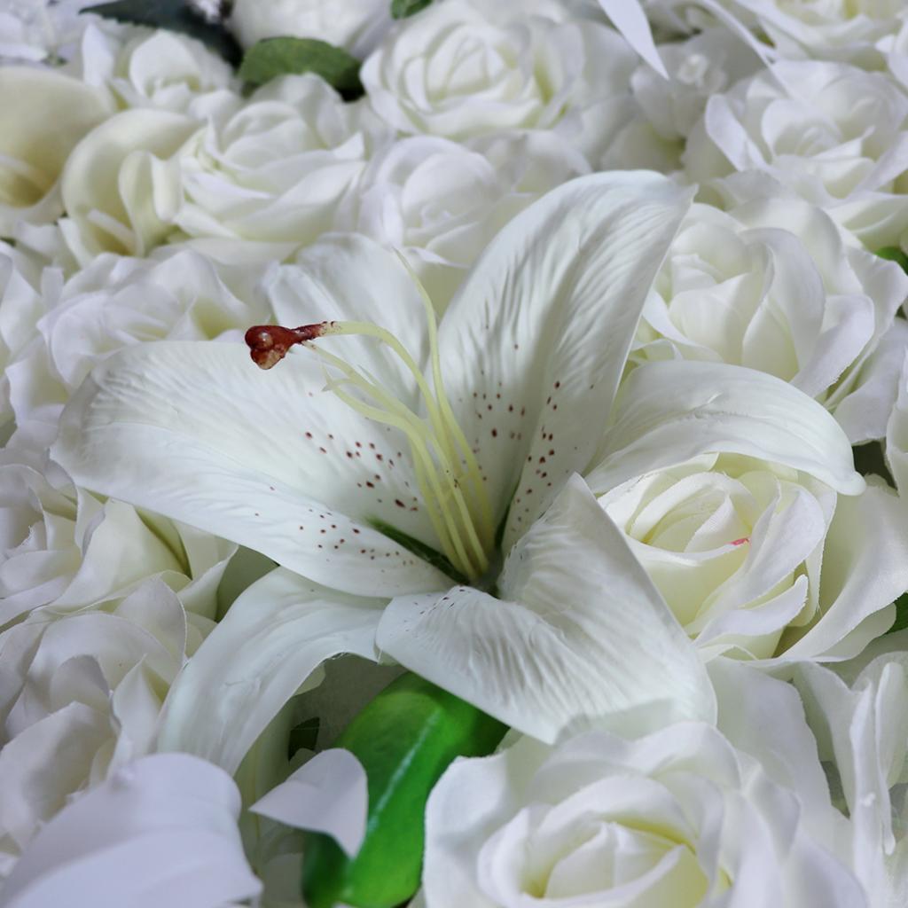 Simulation Silk Flowers Wall Panels Wedding Venue Home Shop Window Decor