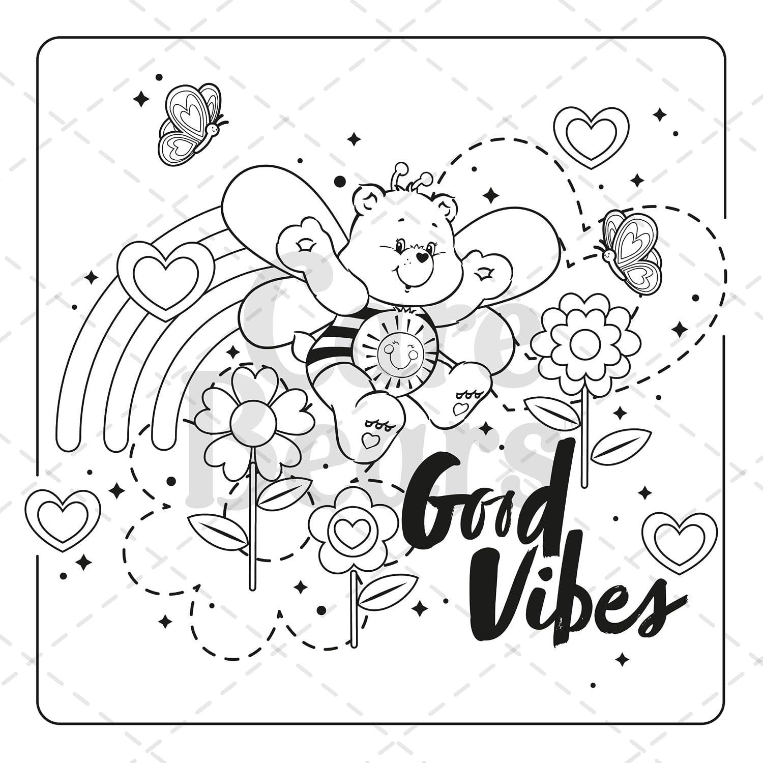 Sách ngoại văn: Care Bears - The Official Colouring Book