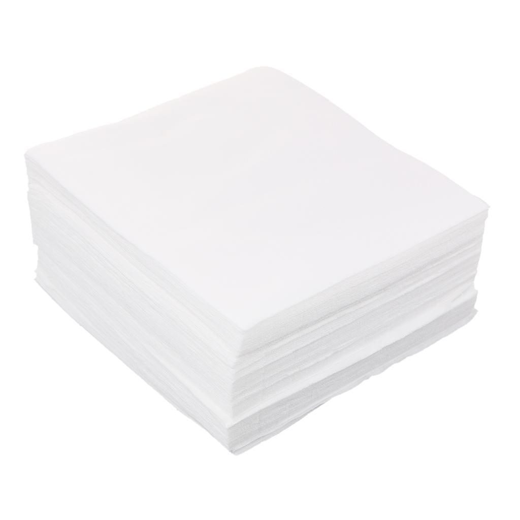 450Pcs Cleanroom Wiper Dustless Fiber Cloth Non-woven White 15x15CM 6''