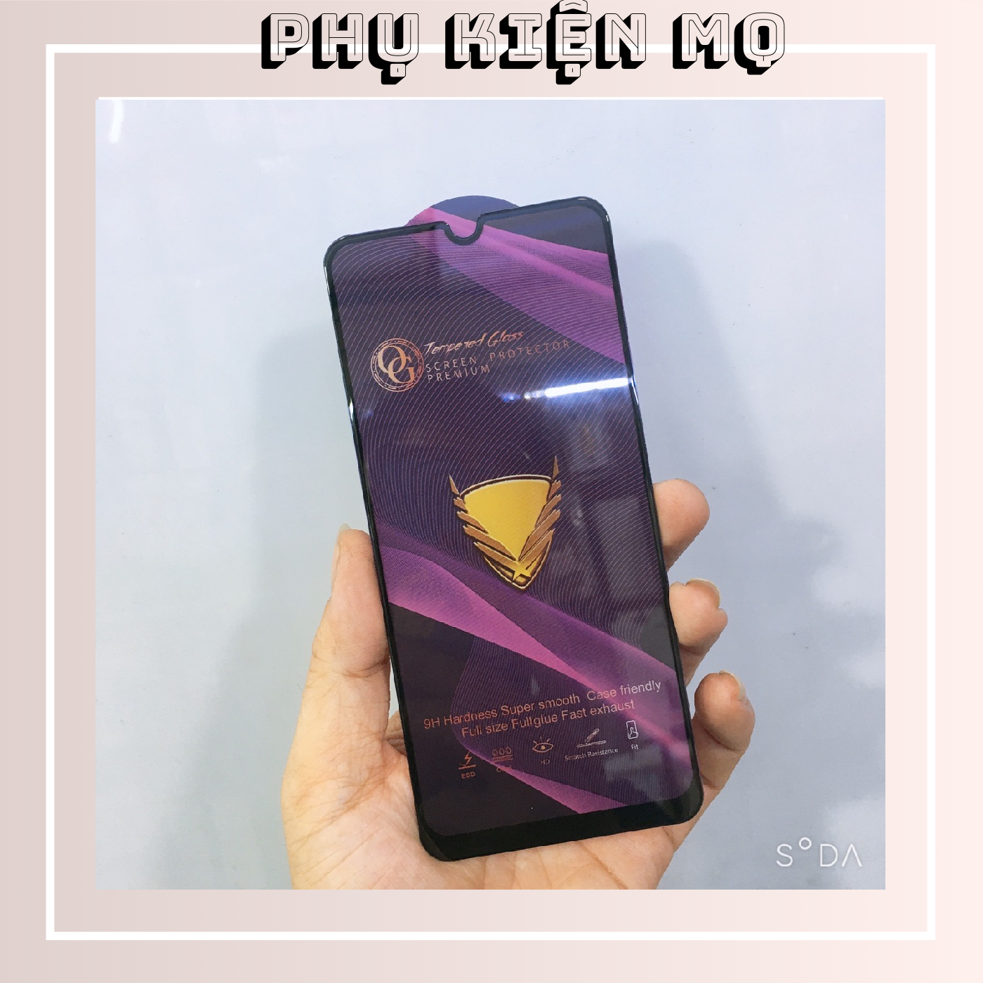 Kính cường lực cho Samsung A20/ A30/ A50/ A70 full màn hình OG cao cấp ( hàng chính hãng)