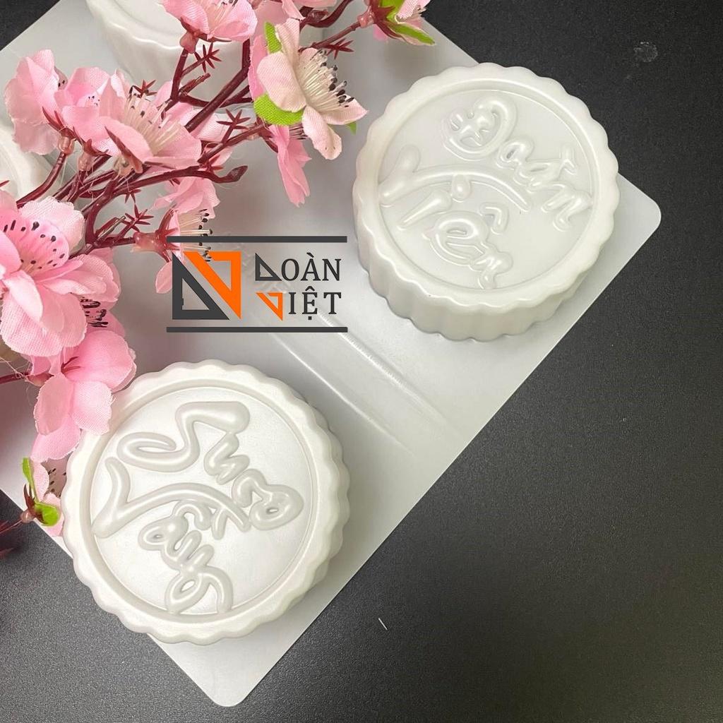 Bộ 4 Khuôn TRUNG THU- ĐOÀN VIÊN- PHÚ QUÝ- SUM VẦY. Khuôn 3D sắc nét, làm bánh TRUNG THU RAU CÂU, nhấn xôi,rau câu, bánh tổ - Khuôn Nhựa , Sắc Nét 9cm